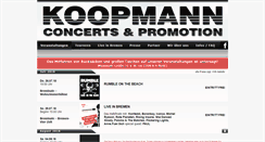 Desktop Screenshot of koopmann-concerts.de