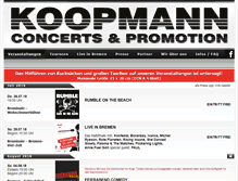 Tablet Screenshot of koopmann-concerts.de